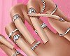 Nude Nails + Rings