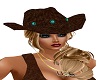 cowboy/girl leather hat