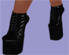 Lia♥ Laced Boots Blk