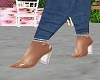Plastic Heels w/Tan