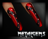 CEM Red Black Hot Nails