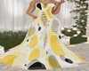 YELLOW CIRCLES GOWN