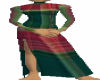 Red and green Plaid dres