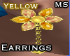 MS Flower earring yellow