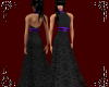 Black Lace Halter Gown