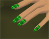 Green Abstract Nails