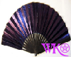 [WK] Purple Satin Fan
