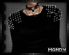 xMx:Black Spiked Sweater