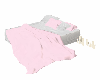 Pink/White Bed W/Poses