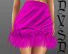 Hot Pink Fur Skirt