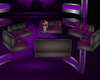 plum club couch set