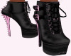 blk pink boots