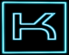 Neon Letter K Sign