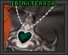 [B] Green Heart Necklace