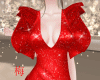 梅 red sequin dress