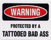Tatooed Badass sticker