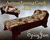 Antq Fainting Couch Mult