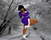 Purple Sweater Dress{BBB