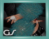 GS Teal  Fur Bracelets