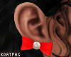 Red Bow Earrings