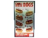 Hot Dog Menu Sign