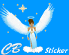 CB Heavens Angel Sticker