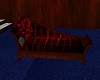 Red/Black chaise lounge