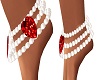 ruby and pearl anklets