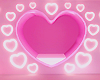 Neon Pink Heart Room