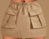 Khaki Drawstring Skirt