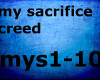 my sacrifice creed