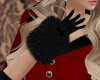 Black Furlined Gloves