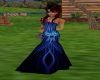 R&R Blue Burst Gown