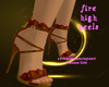 fire high heel shoes