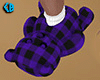 Purple Teddy Slippers F