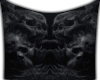 skulls wall tapestry