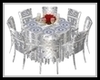 silver wedding table