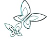 TEAL BUTTERFLY WALL DECO