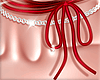 Tied bow red
