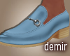 [D] Marine blue loafer