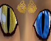 Yellow & Blue Cat Eyes