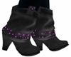 Black Boots Purple Studs