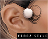 ~F~Karma Earrings White