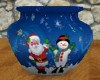 santa/snowman vase