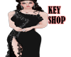 K -MH Black Glater Dress