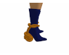Knotted Navy Boots