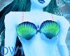 Deep Blue Mermaid Top