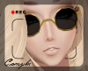 *C4M* Gold Rimmed Shades