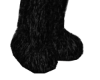 black cat fur boots