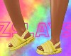 Yellow Ugg Slides